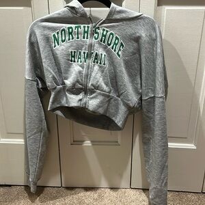 SHEIN cropped zip up size Large